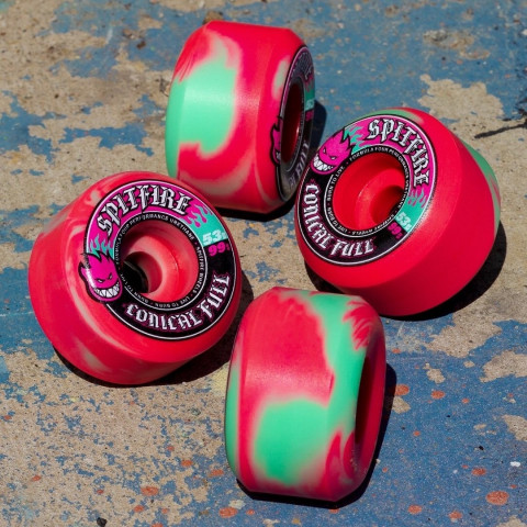 Колеса для скейтборда Spitfire F4 Conical Full Pink/Teal 99D 53mm